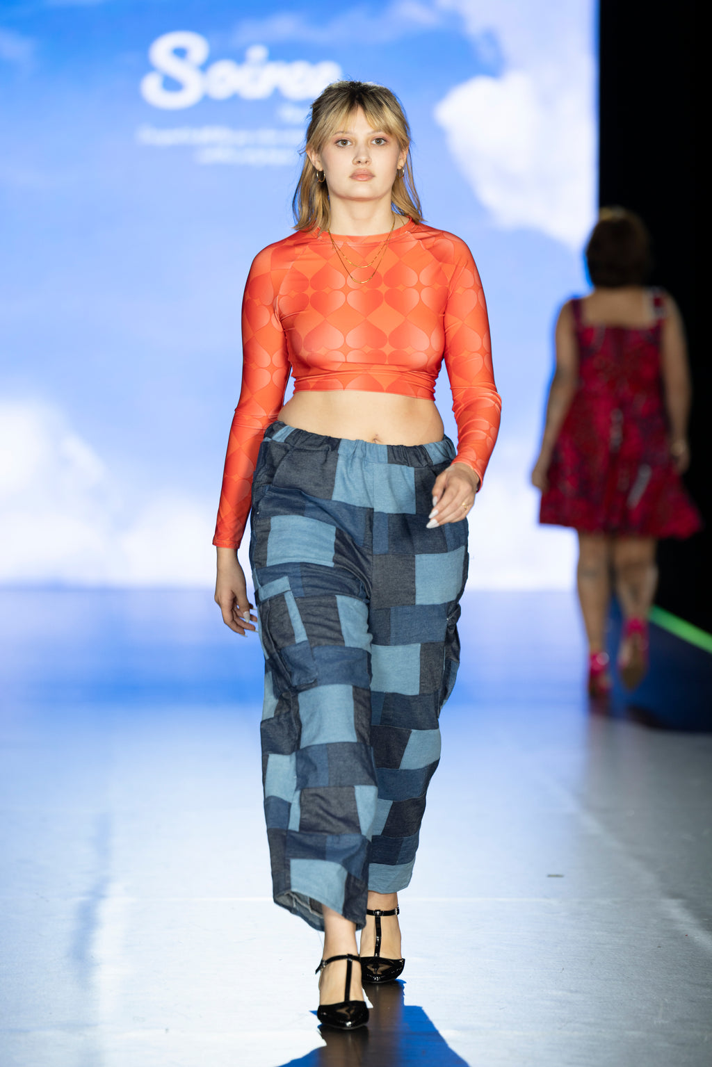 Recycled Long-Sleeve Crop Top