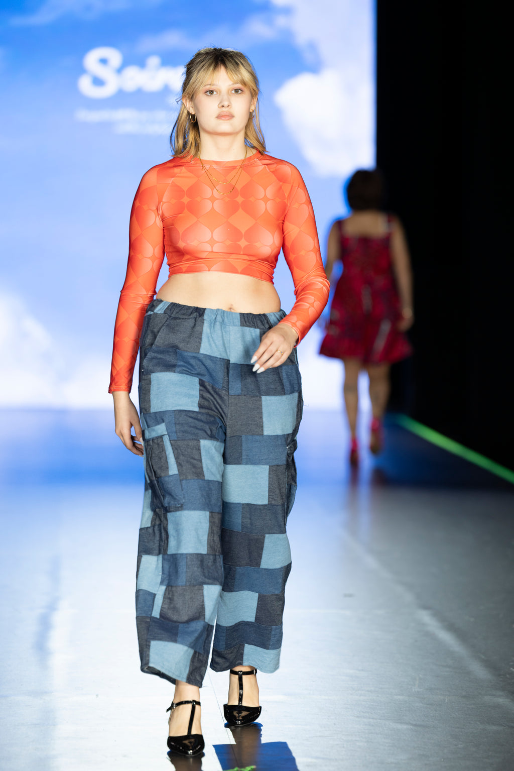 Recycled Long-Sleeve Crop Top