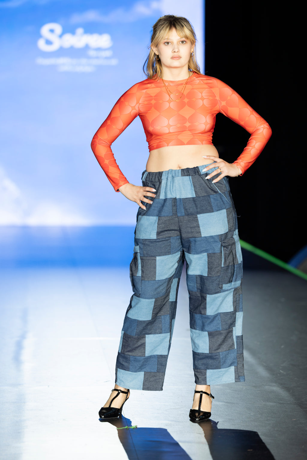 Recycled Long-Sleeve Crop Top