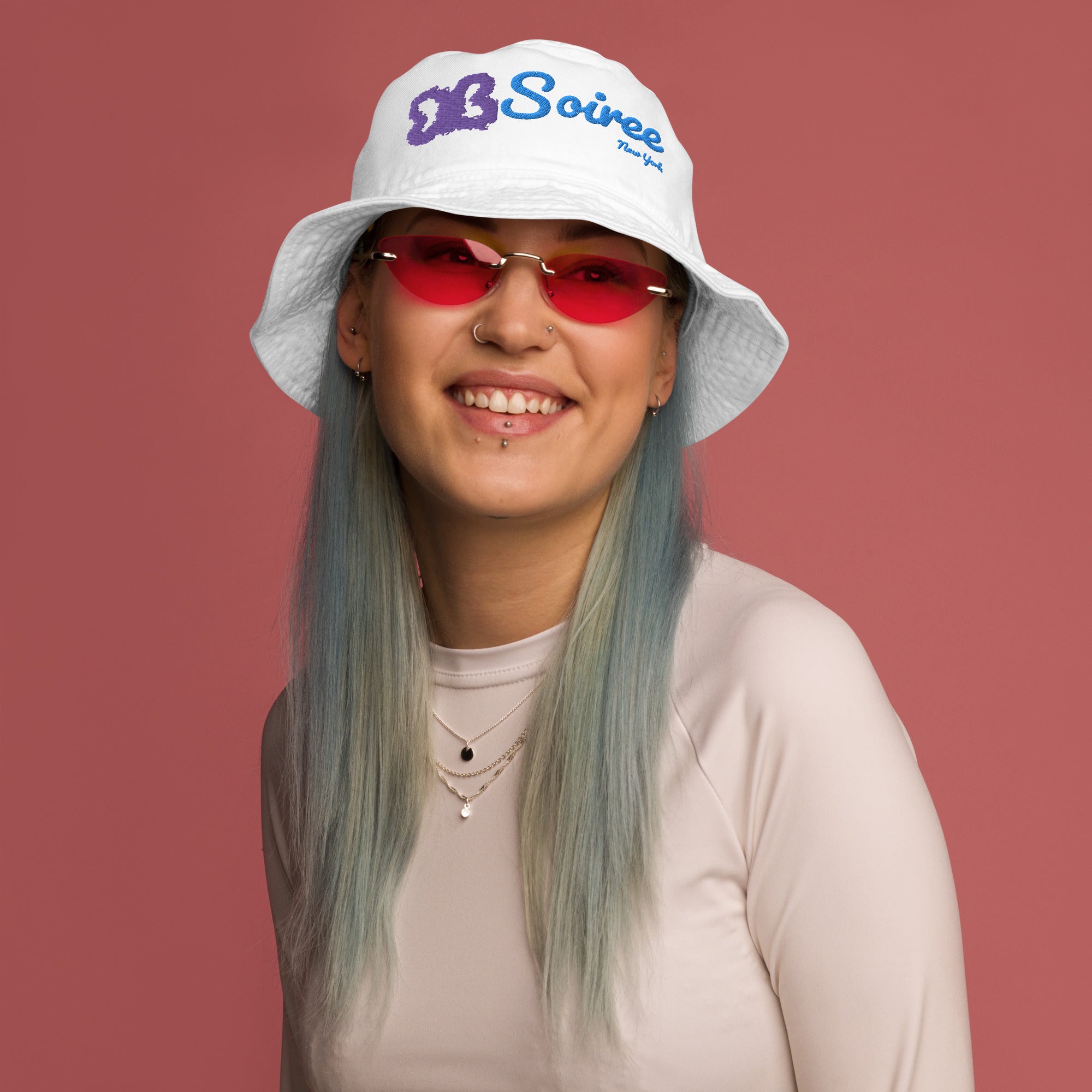 Butterfly Label bucket hat